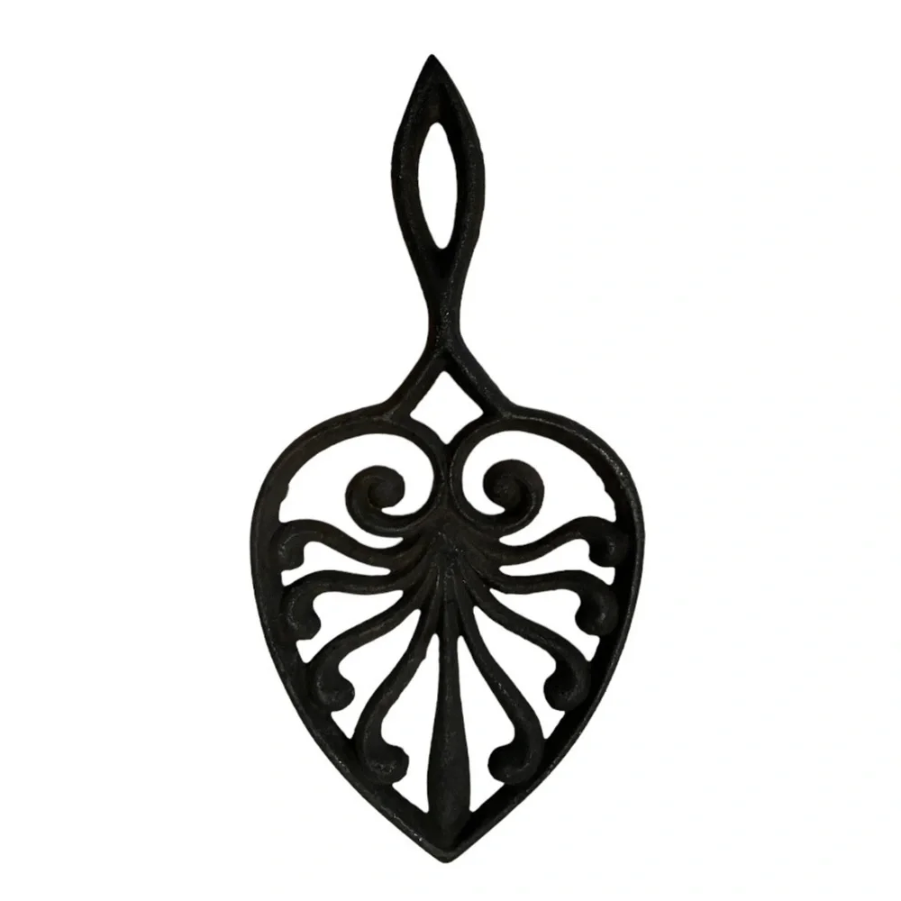 Vintage Decorative Cast Iron Footed Trivet